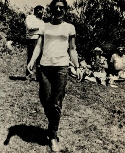 Cecilia Giubileo, pocos meses antes de su desaparición, el 17 de junio de 1985