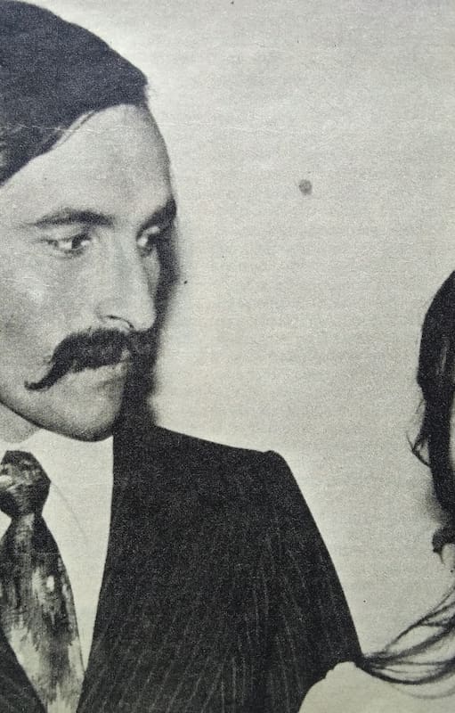 Cecilia Giubileo y su esposo, Pablo Chabrol, en 1972