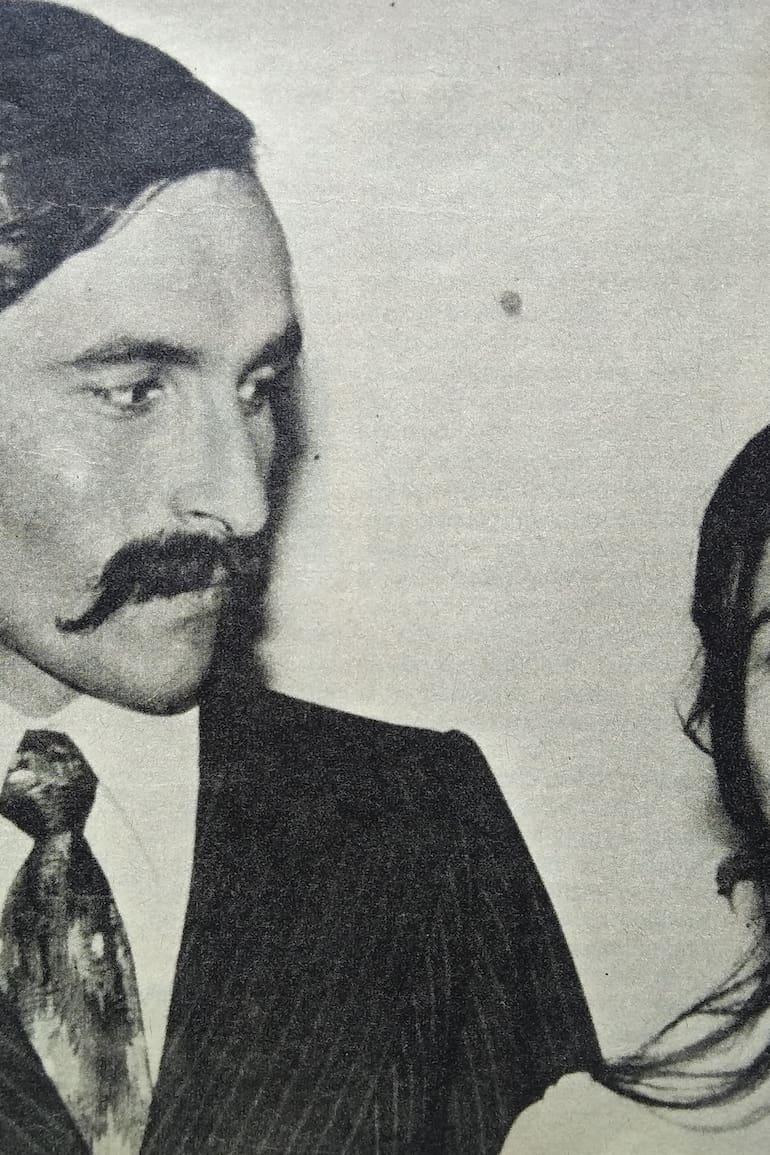 Cecilia Giubileo y su esposo, Pablo Chabrol, en 1972