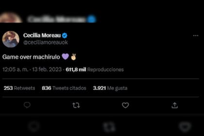 Cecilia Moreau opinó sobre la eliminación de Alfa de GH (Captura Twitter)