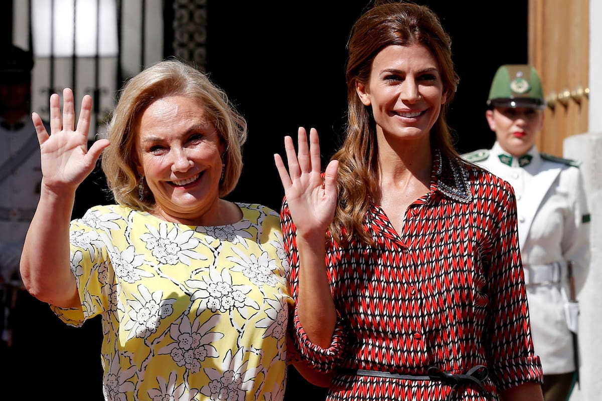Cecilia Morel recibió a Awada en el Palacio de la Moneda de Chile