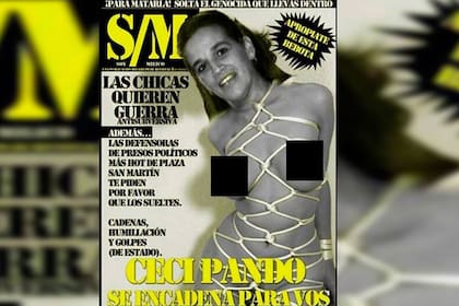 La contratapa de la revista Barcelona, con el montaje que motivó la demanda de Cecilia Pando