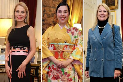 Cecilia Scalisi, María Savastano y María Taquini de Blaquier