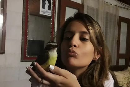 Cecilia Strzyzowski, en una foto familiar