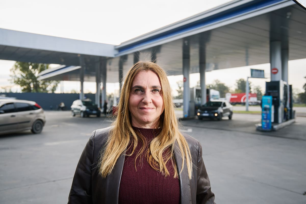 Cecilia Zucco tiene cuatro estaciones de servicio en el Conurbano