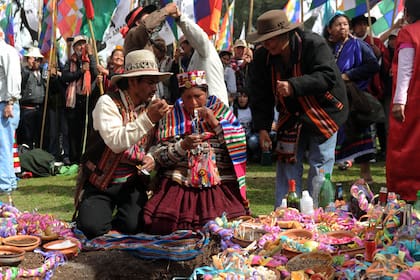 Celebración de la Pachamama en Argentina