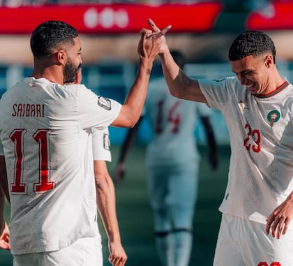 Celebrando uno de sus goles.