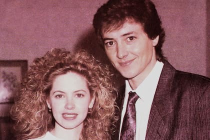 Gustavo Bermúdez junto a Andrea del Boca en Celeste siempre Celeste.