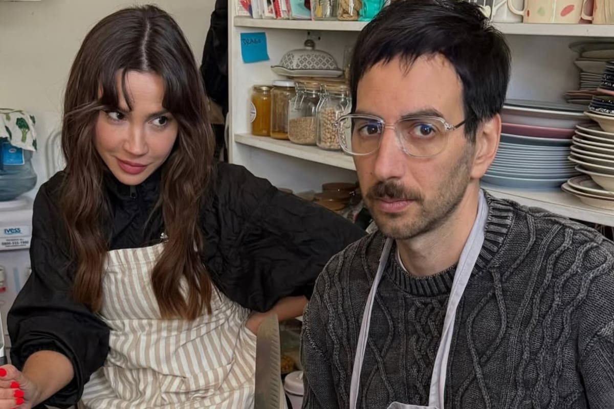 Celeste Cid junto a Santiago Korovsky, con quien está en pareja hace un año (Foto: Instagram/@mcelestia)