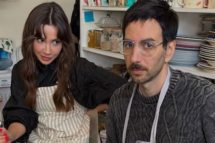 Celeste Cid junto a Santiago Korovsky, con quien está en pareja hace un año (Foto: Instagram/@mcelestia)