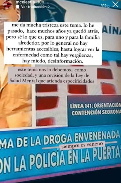 Celeste Cid se refirió al caso de la cocaína envenenada
