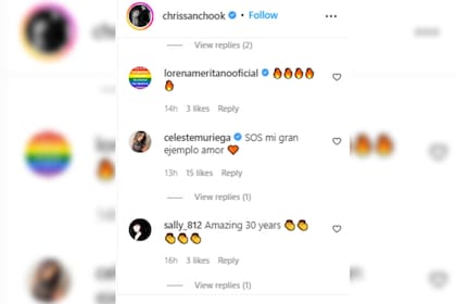 Celeste Muriega se mostró orgullosa de su novio (Foto Instagram @chrissanchook)
