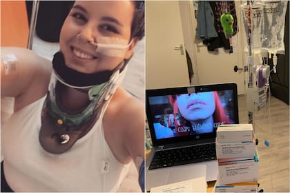 Celeste Van Veenen pasa la mayor parte de su vida dentro de su habitación, por lo que las series se convirtieron en sus aliadas para hacer más llevaderos sus días. (Foto: Instagram/ @celestee1112)