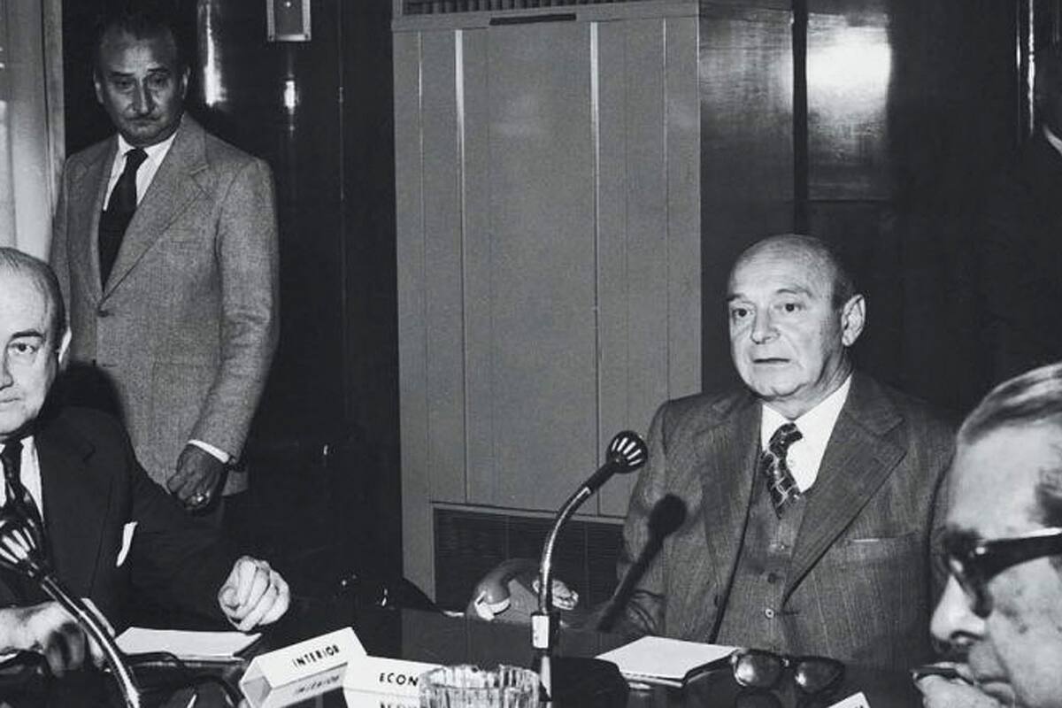 Celestino Rodrigo, ministro de Economía en 1975