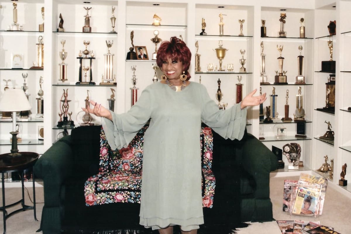 Celia Cruz en su casa, en una imagen de archivo