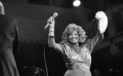 Celia durante un concierto anterior en Amsterdam en 1988