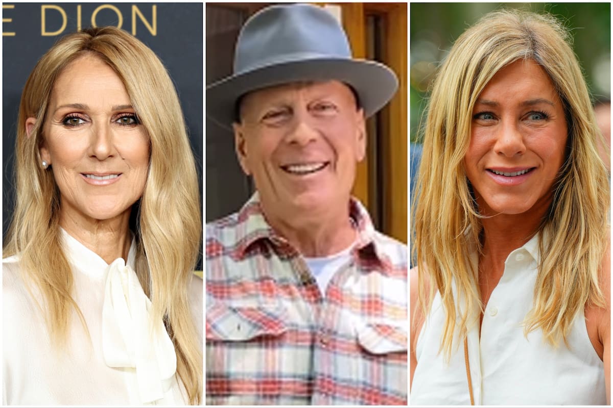 Celine Dion, Bruce Willis y Jennifer Aniston, tres estrellas que impactaron con sus revelaciones por diferentes motivos