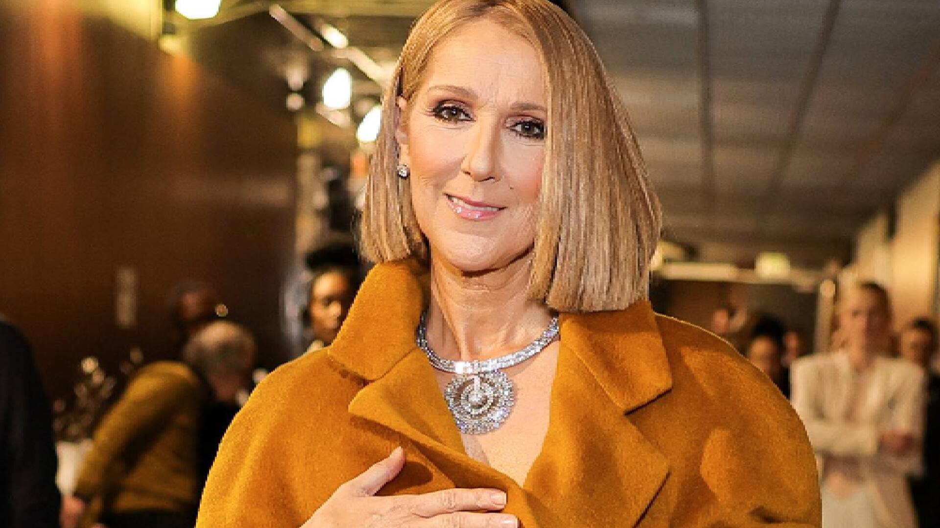 Tras haber sido diagnosticada con el Síndrome de la Persona Rígida, Céline Dion estuvo presente ayer, en la 66° entrega de los Premios Grammy