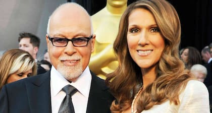 Céline y René en una ceremonia de los Oscar