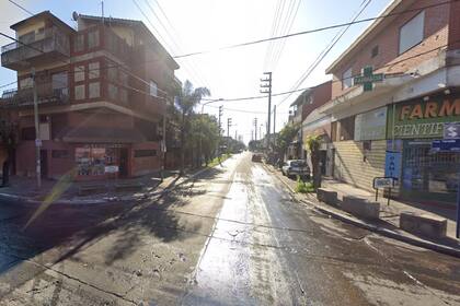 Centenera y Terrada, en San Justo, donde una oficial de la Policía de la Ciudad mató a uno de los motochorros que quiso asaltarla cuando esperaba el colectivo
