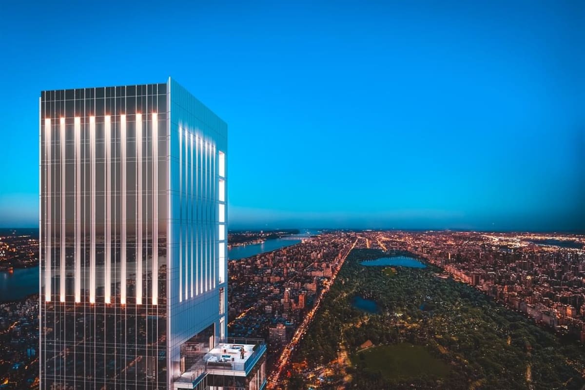 Central Park Tower, el edificio más alto del año pasado con 472 metros y las mejores vistas de la ciudad de Nueva York