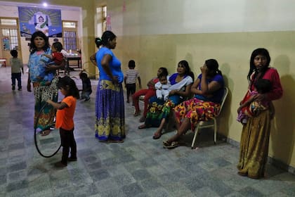 Centro de evacuados en Salta