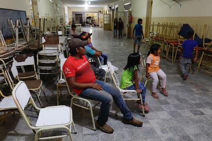 Centro de evacuados en Salta