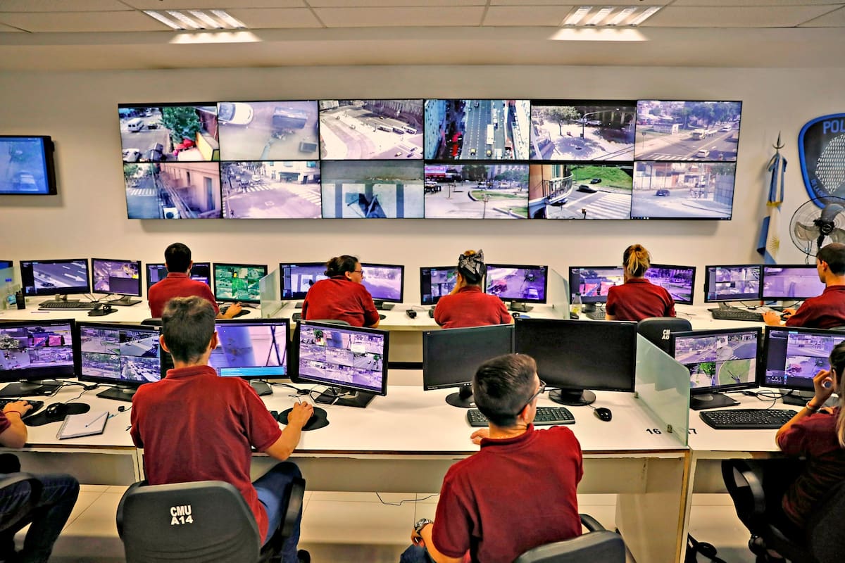Centro de monitoreo de la Policía de la Ciudad