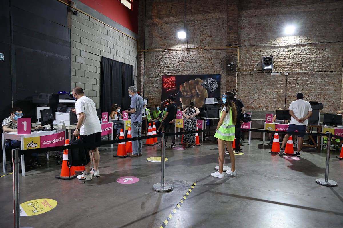 Centro de testeo en la ciudad de Buenos Aires
