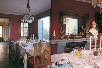 Centro de todas las ceremonias, el comedor se encuentra entre el estar y el living