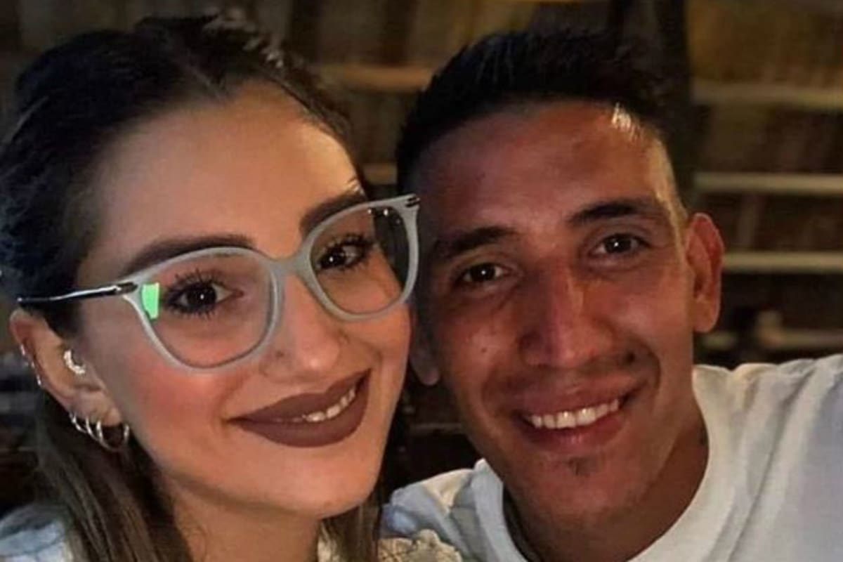 Centurión compartió una foto con su novia Melody y escribió: "Te voy amar siempre mi amor"