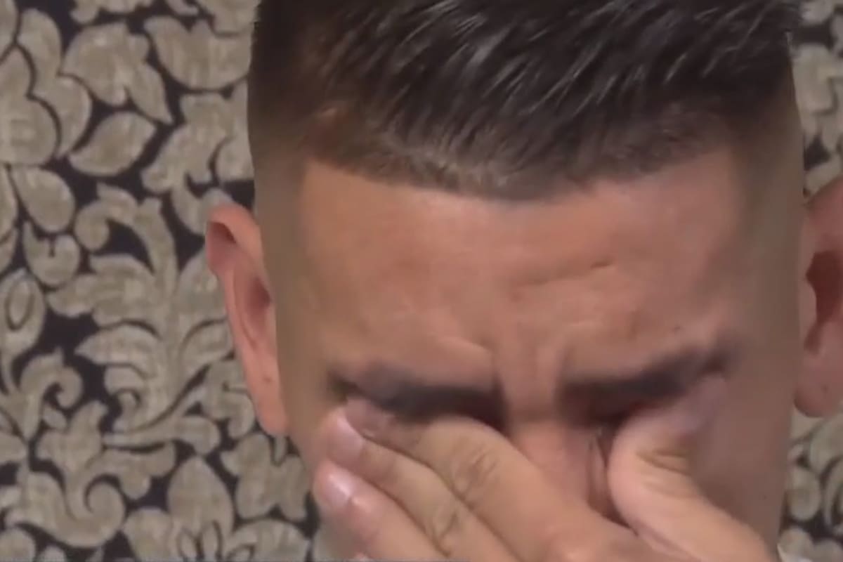 Centurión llora frente a las cámaras