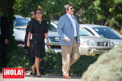 Cerca de las 13 llegó Alejandro "Jandri" Blaquier junto a su pareja, Agustina Braun Blaquier.