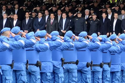 Ceremonia de egreso en la Escuela Vucetich