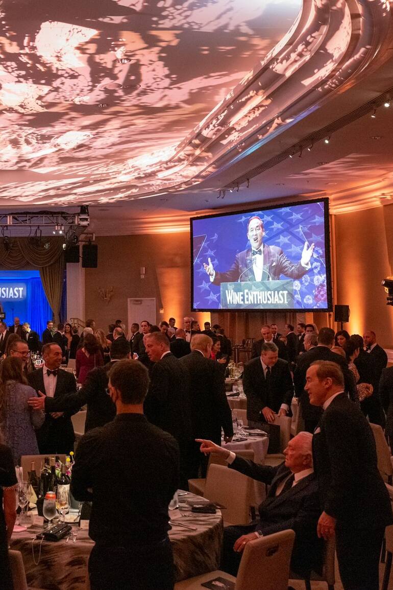Ceremonia de los Wine Star Awards en el Eden Roc Hotel de Miami