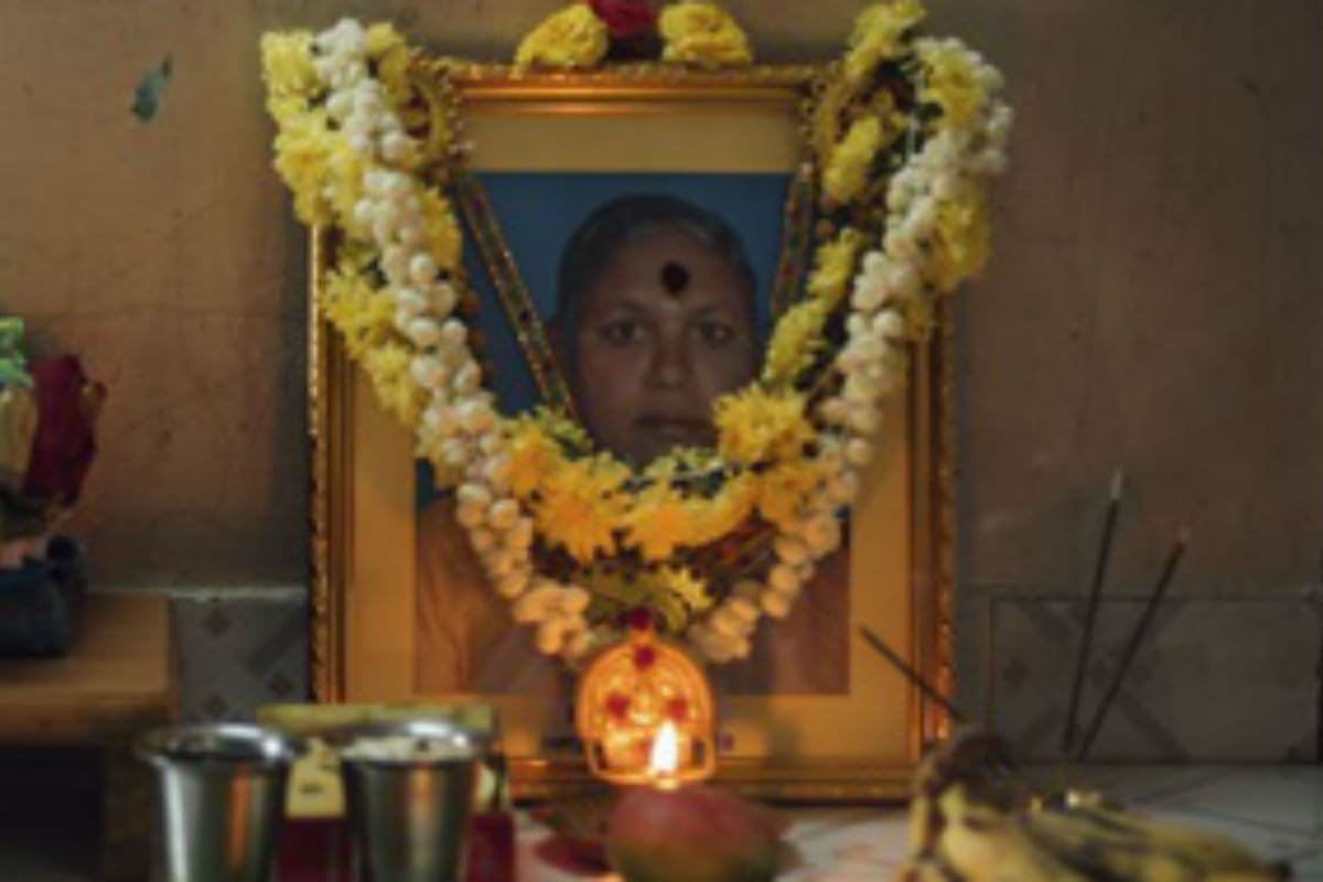 Ceremonia fúnebre de Rukmani, de 65 años