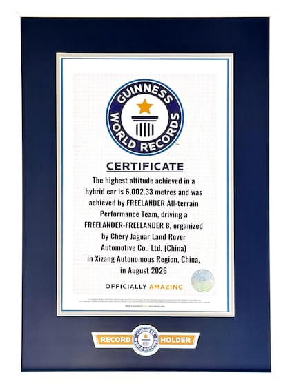 Certificado de Guinness World Records