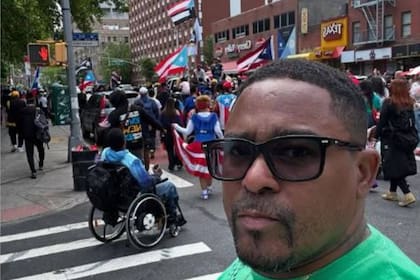 César Cuevas en Nueva York, donde vivió más de dos décadas