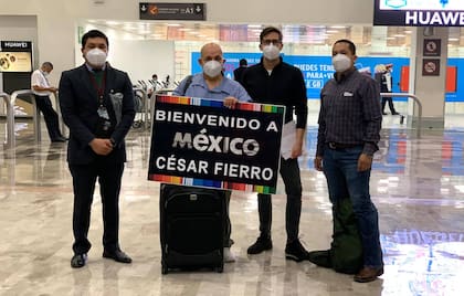 César Fierro pudo regresar a México en plena pandemia de Covid-19