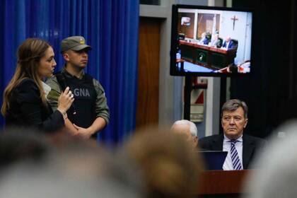 César Milani en el juicio oral y público