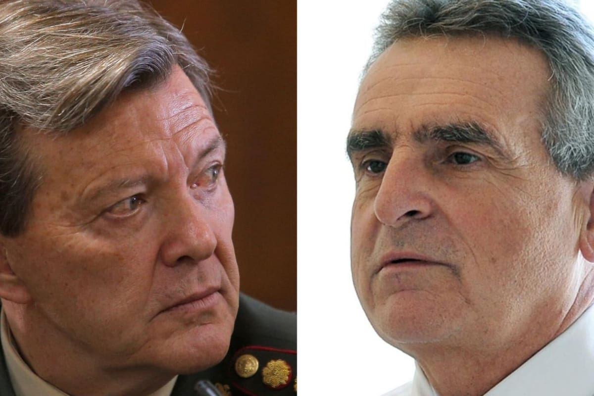Cesar Milani, exjefe del Ejército, y Agustín Rossi, jefe de Gabinete