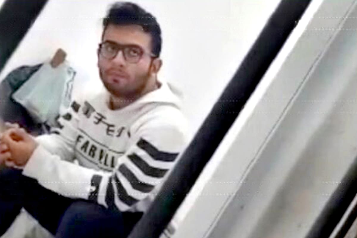 César Sena, en la cárcel, en una foto que publicó Canal 9 de Chaco