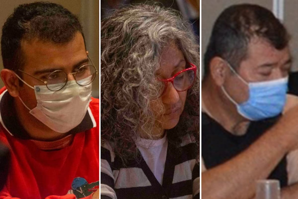 César Sena, Marcela Acuña y Emerenciano Sena; los tres fueron condenados a cadena perpetua.