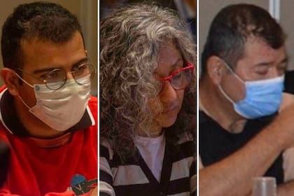 César Sena, Marcela Acuña y Emerenciano Sena; los tres fueron condenados a cadena perpetua.