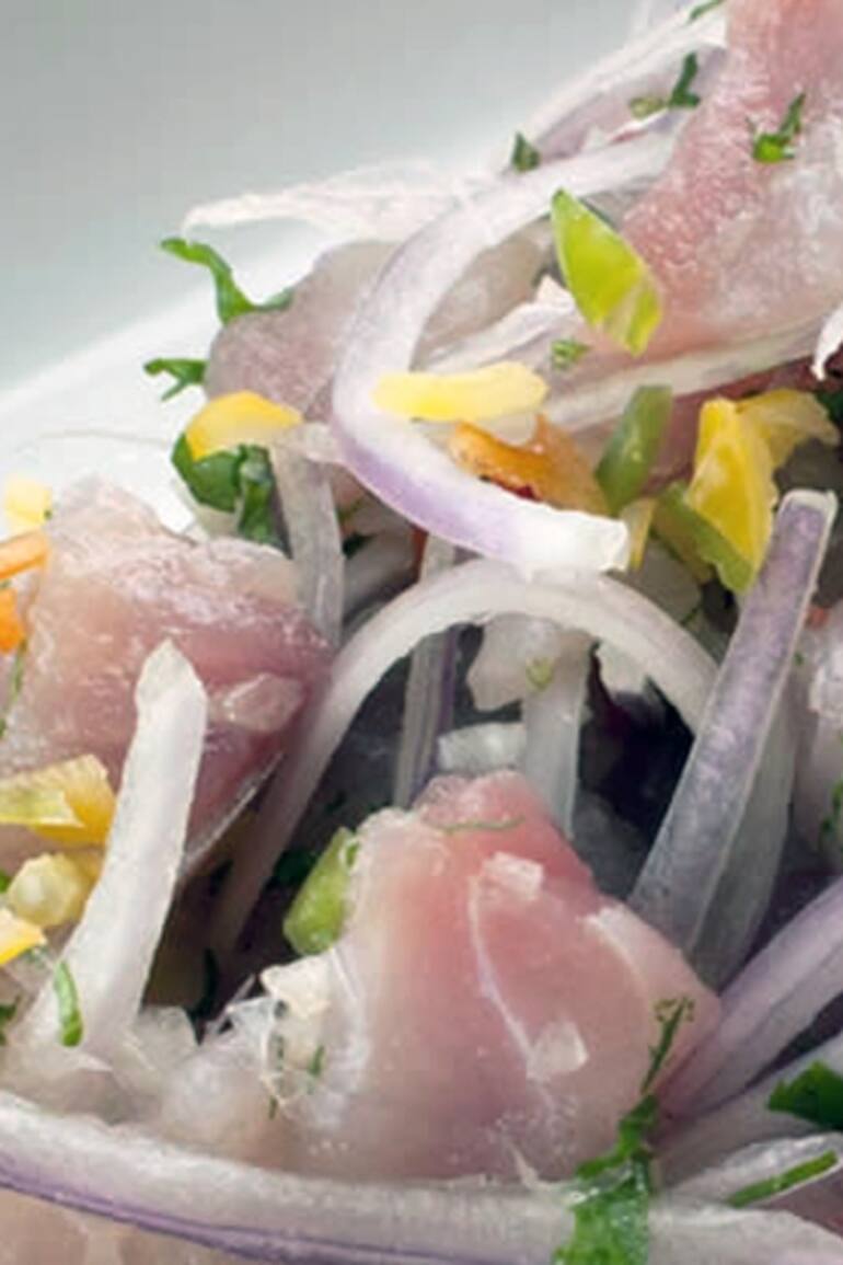 Ceviche en La Picantería.