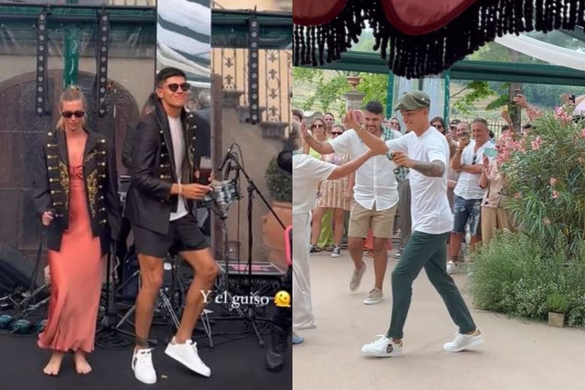 Chacarera y cumbia: el Tucu Correa siguió con su fiesta de casamiento y sorprendió con sus dotes como bailarín