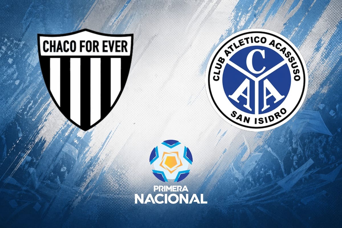 Chaco For Ever vs. Acassuso, por una nueva jornada de la Primera Nacional del fútbol argentino