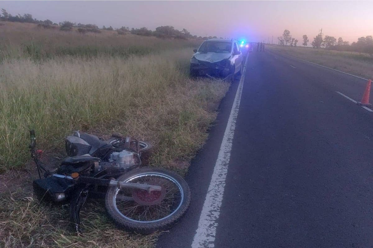 Chaco: un hombre conducía ebrio su moto, tuvo un accidente y su hija de 13 años murió