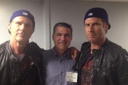 Chad Smith y Will Ferrell. El baterista de la banda Red Hot Chili Peppers encontró a su doble en el mundo de la comedia de Hollywood.