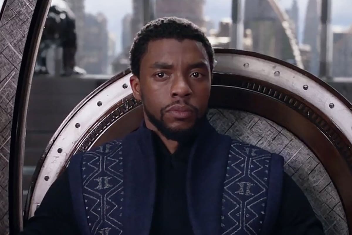 Chadwick Boseman en Pantera Negra